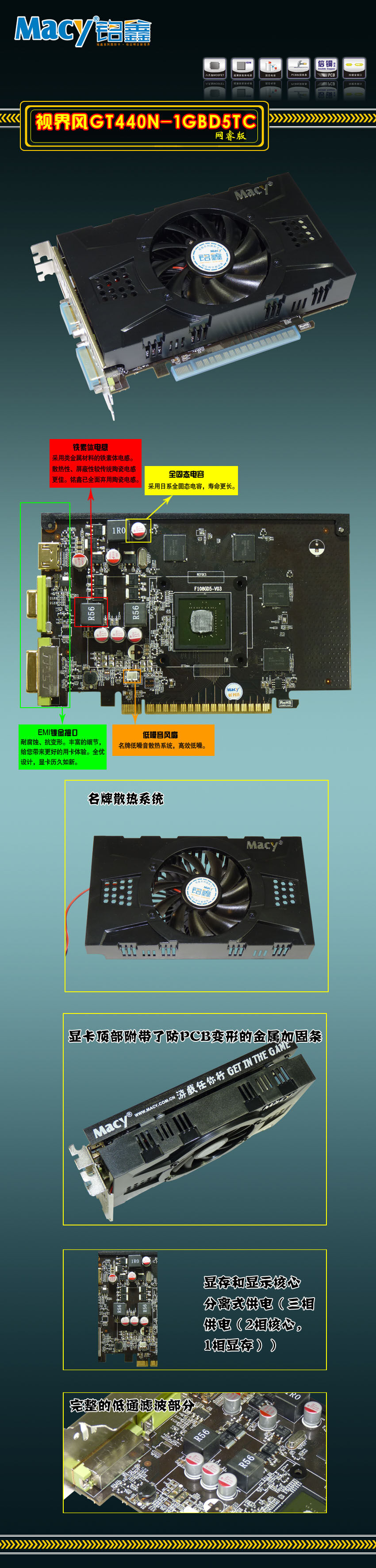 铭鑫视界风 GT440N-1GBD5TC-WR 网睿版