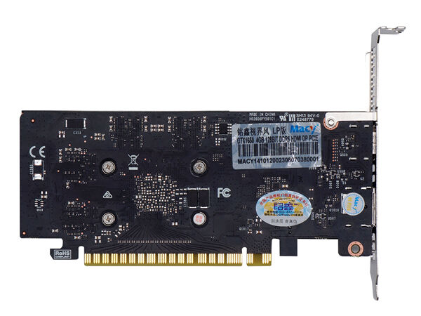 铭鑫视界风 GTX1650-4GBD6 LP版