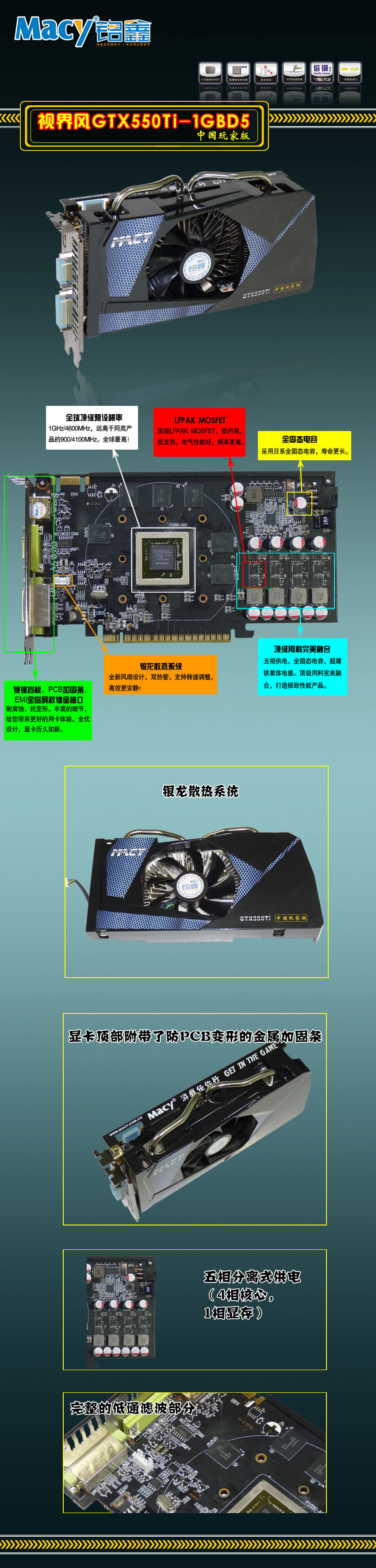 铭鑫视界风 GTX550Ti -1GBD5 抢鲜版