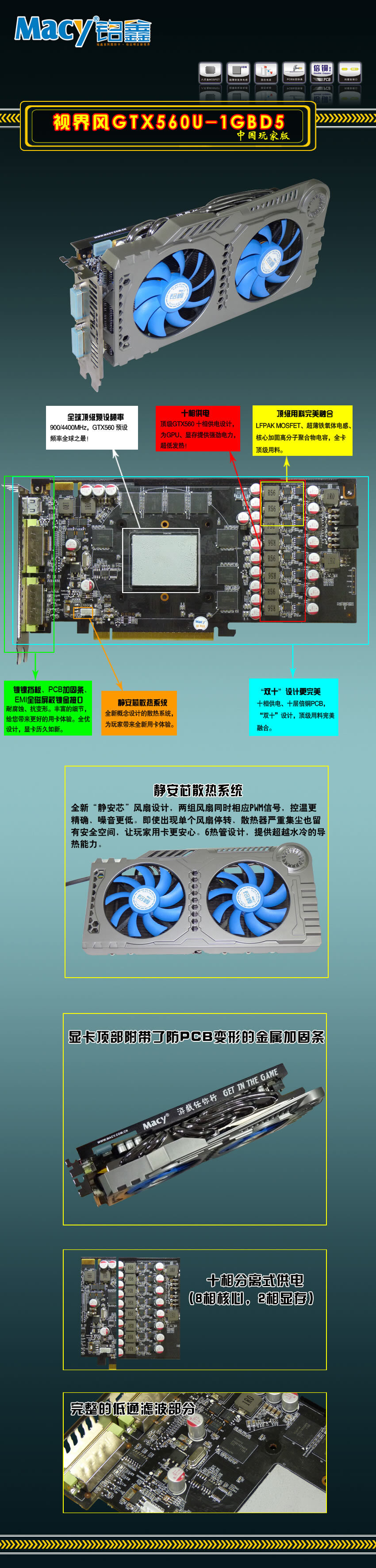 铭鑫视界风 GTX560U -1GBD5 中国玩家版
